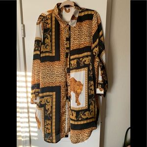 Button down tunic/ shirt dress